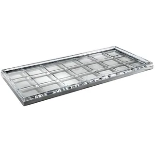 Лоток универсальный, 3SC, Palace Crystal, шгв 340*155*20, цвет-хрусталь прозрачный/Matt Satin Nickel