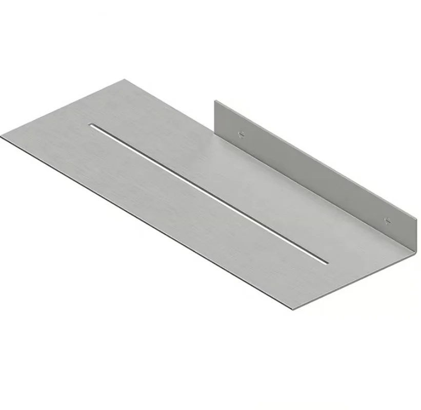 Полка, Quadro design, шгв 320*120*30, цвет-Steel Brushed