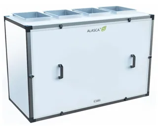 R1400V EC W Pro, Вентиляционная установка Alasca R приточно-вытяжная с энтальпийным пластинчатым рекуператором + смес. узел, заслонки, датчики — иконка