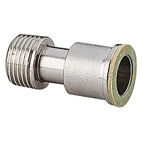 Телескопический удлинитель 3/4", хромированный, с плоским фланцем — иконка