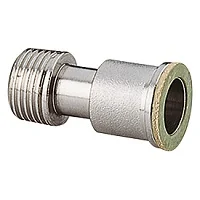 Телескопический удлинитель 3/4", хромированный, с плоским фланцем