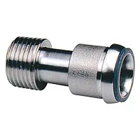 Отвод с накидной гайкой 1", хромированный — иконка