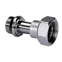 Отвод с накидной гайкой 1/2", хромированный