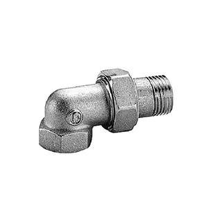 Сгон, угловой, НВ, 1 1/4", 1 1/4", латунь, хромированный