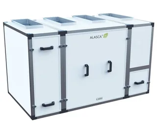 R2000V EC W Pro, Вентиляционная установка Alasca R приточно-вытяжная с энтальпийным пластинчатым рекуператором + смес. узел, заслонки, датчики — иконка
