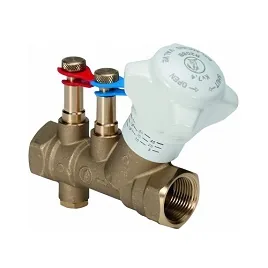 Клапан, Giacomini, R206B, DN-50, 2", ВВ, PN, бар-25, с измерительными штуцерами, со сливом — иконка