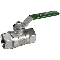 Кран со стандартным проходом, зеленая рукоятка, 3/4"