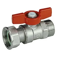 Кран 3/4"x3/4" В-Н нехром. с рукояткой бабочка
