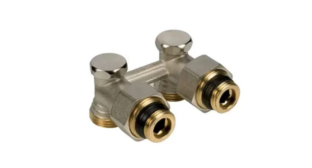 Узел нижнего подключения, R388, угловой H-образный, 1/2"M x 3/4"E