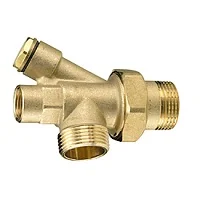 4-выводной соединитель с накидной гайкой 1/2"x1"x1"