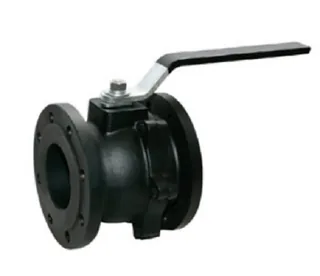 Кран, R740F, DN-32, PN, бар-16, фланцевое соединение, рукоятка рычажная