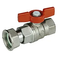 Кран R752, 1/2"x 3/4", с накидной гайкой, хром, бабочка — иконка