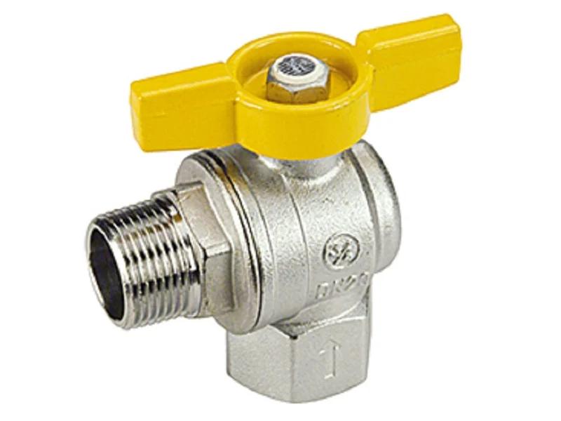 Угловой полнопроходной кран 1/2" В-Н, никелированный (ст.арт. R781GX003)