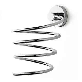 Держатель для фена, 3SC, Ribbon, спиралевидный, шгв 110*130*160, цвет-Polished Satin Nickel