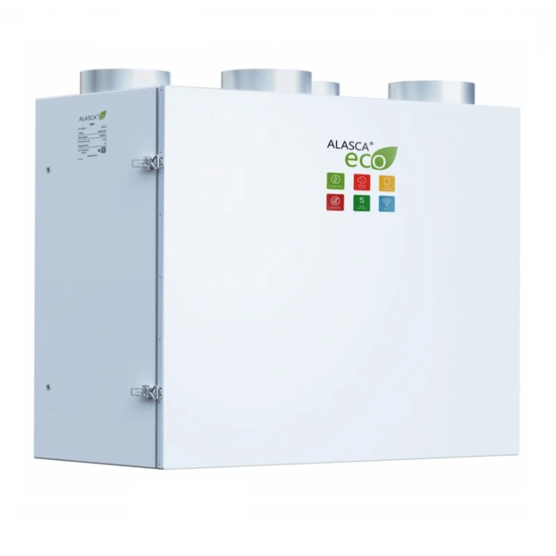 RR1000V EC W Pro, Вентиляционная установка Alasca RR с роторным рекуператором + смес. узел, заслонки, датчики
