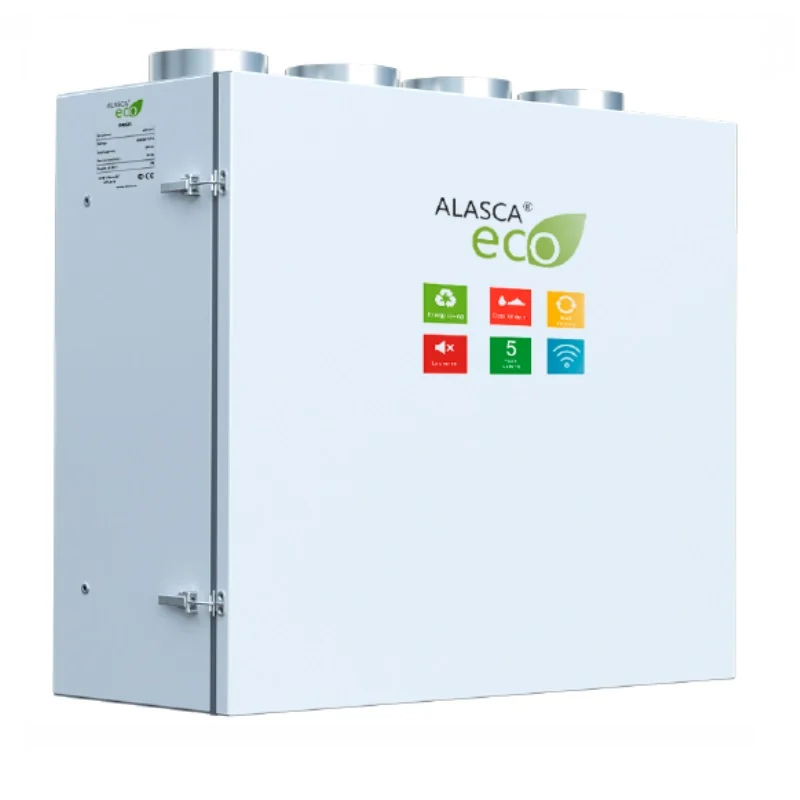 RR500V EC W Pro, Вентиляционная установка Alasca RR с роторным рекуператором + смес. узел, заслонки, датчики