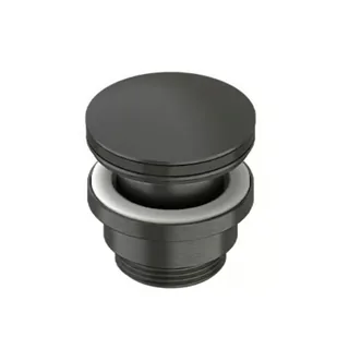 Донный клапан, Quadro design, Complements, для раковин и биде, 1 1/4", цвет-Black gold PVD