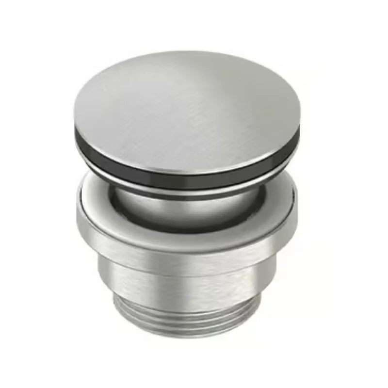 Донный клапан, Quadro design, Complements, для раковин, 1 1/4", цвет-Steel Brushed