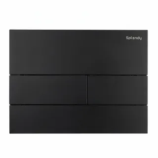 Клавиша смыва, Splendy, Stable Mood, для унитаза, шгв 220*5*150, с прямоугольными кнопками, цвет-черный матовый