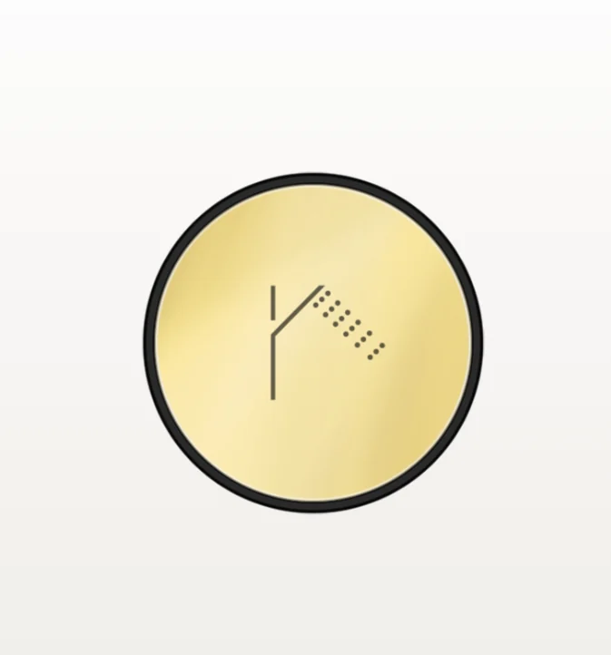 Кнопка, Gessi, HI-FI Comfort, цвет-Gold PVD