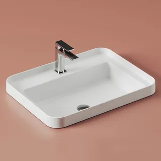 Раковина, Artceram, FUORI SCALA, шгв 605*455*153, отверстия для смесителя-1, цвет-белый глянцевый (Товар заказной, возврату не подлежит) — иконка