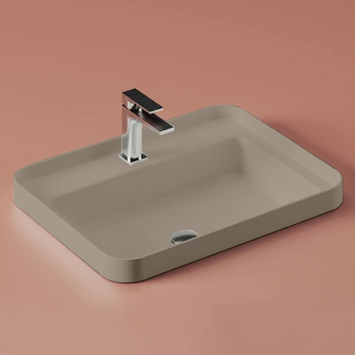 Раковина, Artceram, FUORI SCALA, шгв 605*455*153, отверстия для смесителя-1, цвет-Brown matera (Товар заказной, возврату не подлежит)