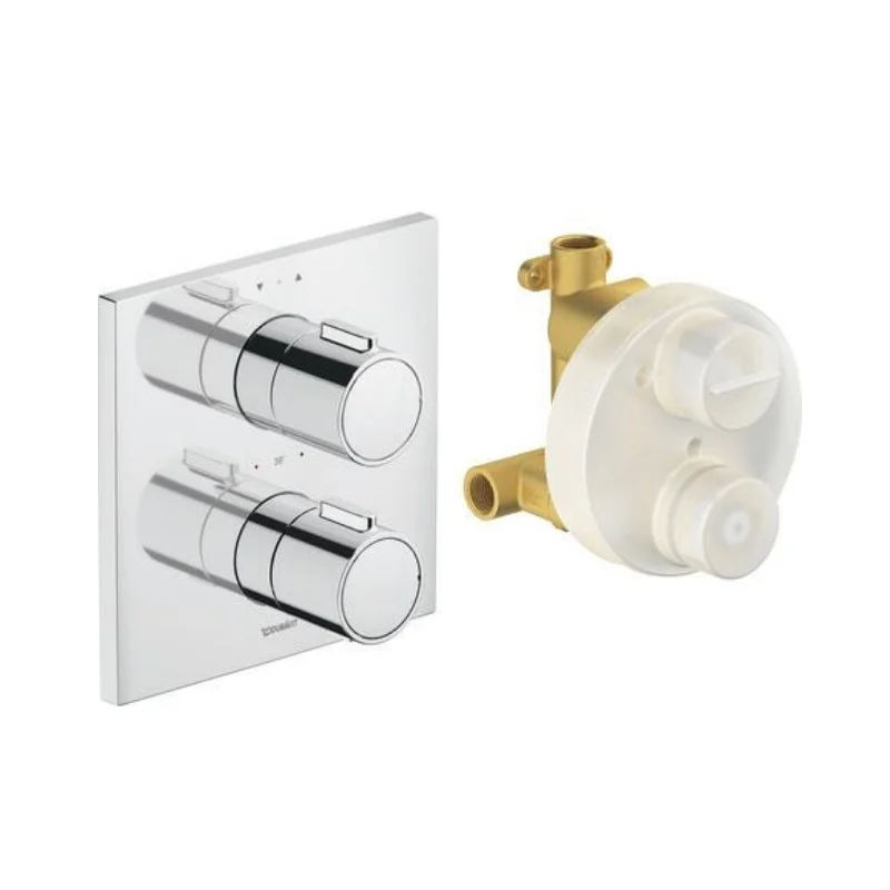 Смеситель для душа, Duravit, на 2 потребителя, цвет-хром