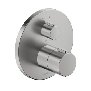 Смеситель для душа, Duravit, на 2 потребителя, цвет-сталь брашированная