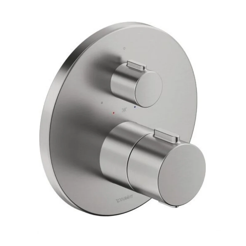 Смеситель для душа, Duravit, на 1 потребитель, цвет-сталь брашированная