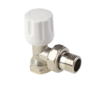 Вентиль радиаторный, Premium, угловой, 3/4", НВ, PN 10, ручной регулировки