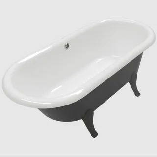 Ванна, Villeroy&Boch, Hommage, шгв 1771*771*450, CeramicPlus, цвет внутри/снаружи-Stone White/черный