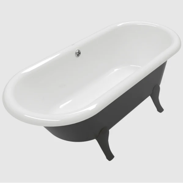 Ванна, Villeroy&Boch, Hommage, шгв 1771*771*450, CeramicPlus, цвет внутри/снаружи-Stone White/черный