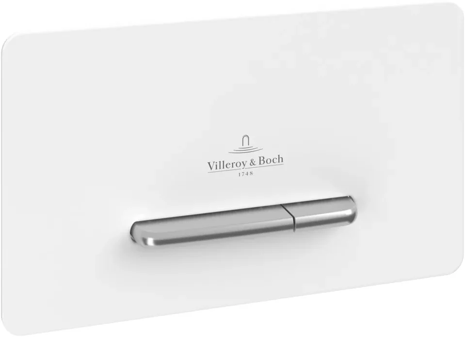 Клавиша смыва, Villeroy&Boch, Viclean, для унитаза, шгв 260*117*153, цвет-белый
