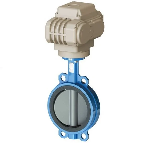 Затвор, TECOFI, 1Ф-230V, PN16, дисковой межфланцевый, корпус и диск ковкий чугун, EPDM, с эл. приводом, DN 100