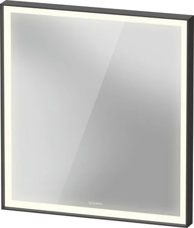 Зеркало, Duravit, Vitrium, прямоугольное, шгв 650*67*700, с подсветкой, цвет рамы-Графит алюминиевый матовый