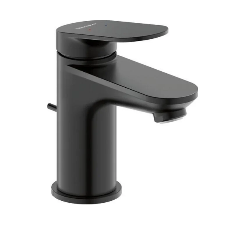 Смеситель для раковины, Duravit, Wave, цвет-черный матовый