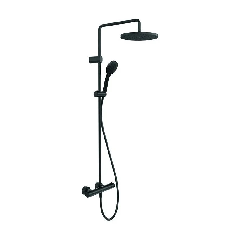 Душевая стойка, Duravit, Wave, цвет-черный матовый