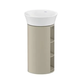Тумба под раковину, Duravit, White Tulip, шгв 350*410*751, раковина-необходимо заказать, цвет-серо-коричневый шелковисто-матовый