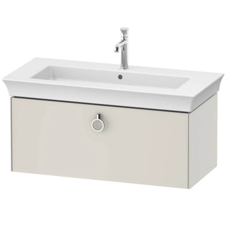 Тумба под раковину, Duravit, White Tulip, шгв 984*458*410, раковина-необходимо заказать, цвет- скандинавский белый шелковисто-матовый