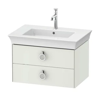 Тумба под раковину, Duravit, White Tulip, шгв 684*458*410 мм, раковина-необходимо заказать, цвет- скандинавский белый шелковисто-матовый