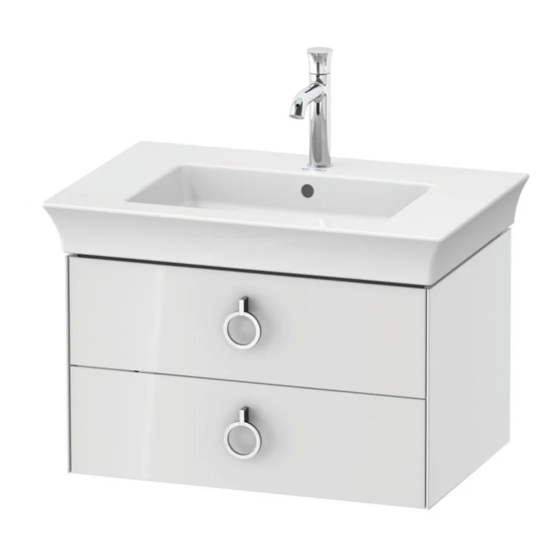 Тумба под раковину, Duravit, White Tulip, шгв 684*458*410 мм, раковина-необходимо заказать, цвет-белый глянцевый