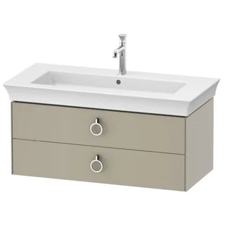 Тумба под раковину, Duravit, White Tulip, шгв 984*458*410 мм, раковина-необходимо заказать, цвет-cеро-коричневый шелковисто-матовый