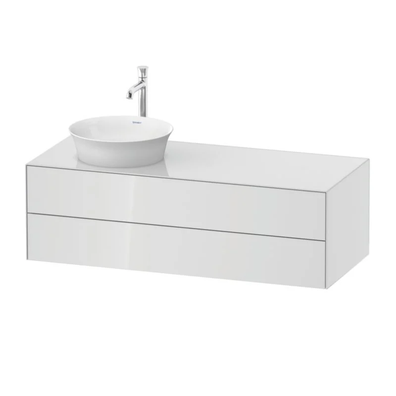 Тумба под раковину, Duravit, White Tulip, левосторонняя, шгв 1300*550*408, раковина-необходимо заказать, цвет-белый