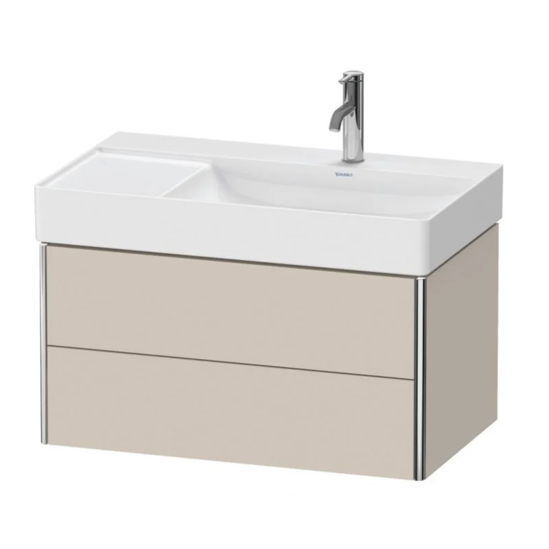 Тумба под раковину, Duravit, XSquare, шгв 784*460*397, раковина-необходимо заказать, цвет-серо-коричневый матовый