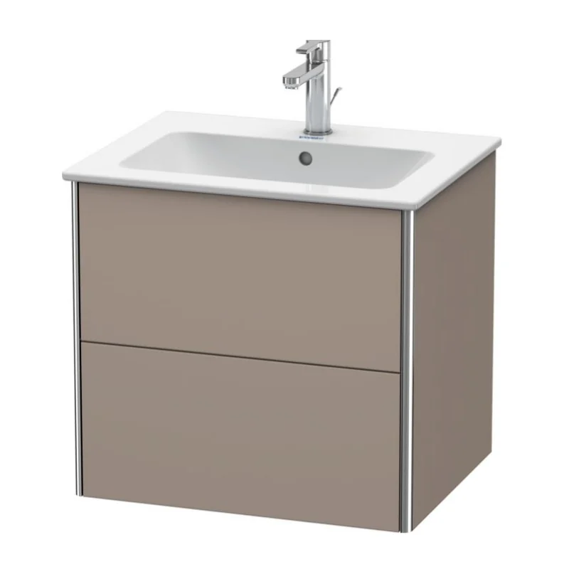 Тумба под раковину, Duravit, XSquare, шгв 610*478*560, раковина-необходимо заказать, цвет-базальт матовый