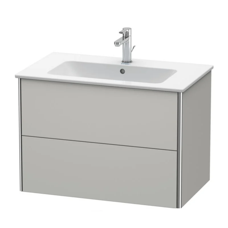 Тумба под раковину, Duravit, XSquare, шгв 810*478*560, раковина-необходимо заказать, цвет-бетонно-серый матовый