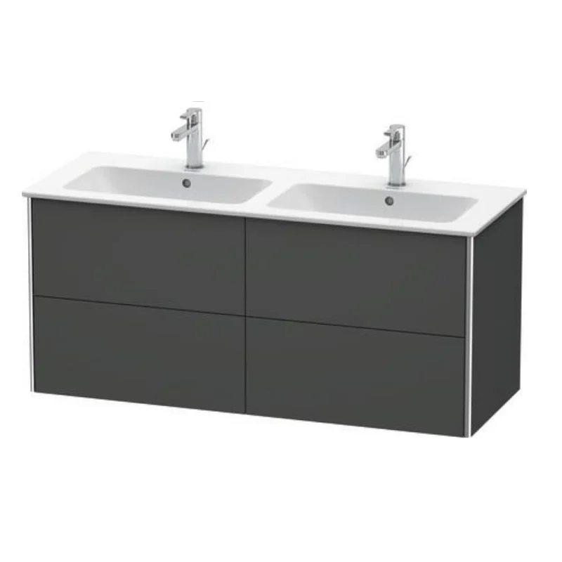 Тумба под раковину, Duravit, XSquare, шгв 1280*478*560, раковина-необходимо заказать, цвет-графит матовый