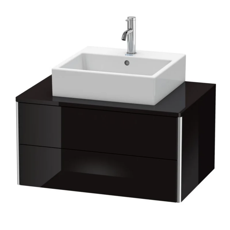 Тумба под раковину, Duravit, XSquare, шгв 800*548*400, раковина-необходимо заказать, цвет-черный глянцевый