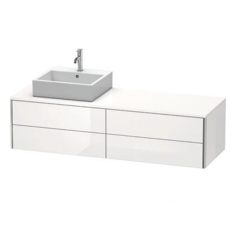 Тумба под раковину, Duravit, XSquare, шгв 1600*548*400, раковина-необходимо заказать, цвет-белый глянцевый