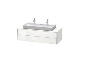 Тумба под раковину, Duravit, XSquare, шгв 1400*548*400, раковина-необходимо заказать, цвет-White High Gloss